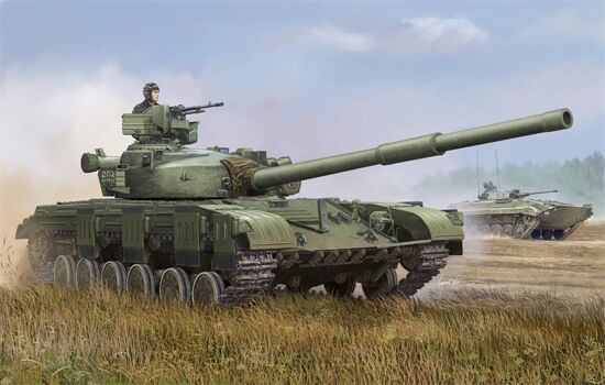 Збірна модель радянського танка T-64 зразка 1972 року детальное изображение Бронетехника 1/35 Бронетехника