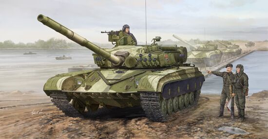 Сборная модель 1/35 Советский танк Т-64А образца 1981 года Трумпетер 01579 детальное изображение Бронетехника 1/35 Бронетехника