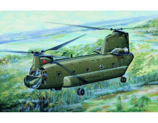Сборная модель 1/72 Американский вертолет CH-47A Chinook Трумпетер 01621 детальное изображение Вертолеты 1/72 Вертолеты