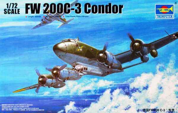 Збірна модель літака FW200 C-3 Condor детальное изображение Самолеты 1/72 Самолеты