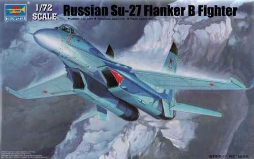 Scale model 1/72 Su-27 Flanker B Fighter Trumpeter 01660 детальное изображение Самолеты 1/72 Самолеты