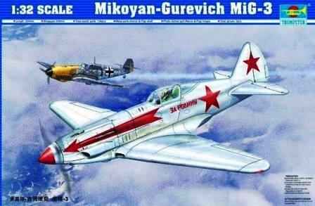Збірна модель літака МіГ-3 Мікоян-Гуревич детальное изображение Самолеты 1/32 Самолеты