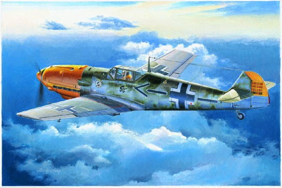 Сборная модель 1/32 Самолет Мессершмитт Bf 109E-4 Трумпетер 02289 детальное изображение Самолеты 1/32 Самолеты