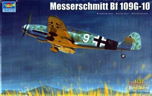 Scale model 1/32 Messerschmitt Bf 109G-10 Trumpeter 02298 детальное изображение Самолеты 1/32 Самолеты