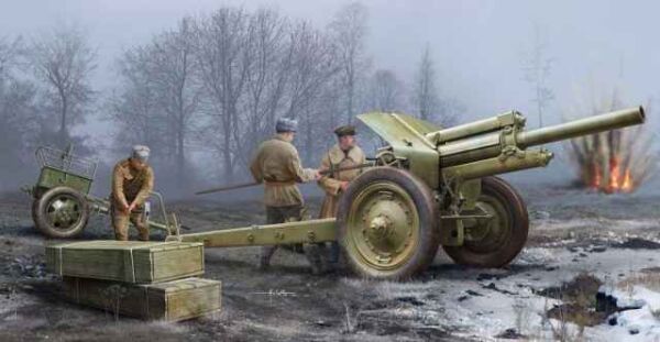 Збірна модель 1/35 Радянська 122-мм гаубиця 1938 М-30 ранньої модифікації Trumpeter 02343 детальное изображение Артиллерия 1/35 Артиллерия