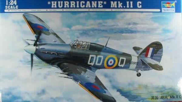 Збірна модель британського літака &quot;Hurricane&quot; Mk. IIC детальное изображение Самолеты 1/24 Самолеты