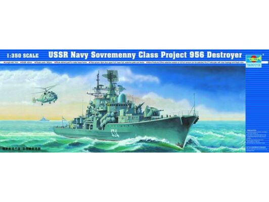 Scale model 1/350 USSR Navy Project 956 destroyer “Modern” Trumpeter 04514 детальное изображение Флот 1/350 Флот