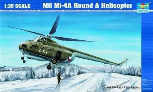 Збірна модель 1/35 Гелікоптер Mil Mi-4А Hound A Trumpeter 05101 детальное изображение Вертолеты 1/35 Вертолеты