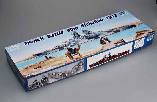 Збірна модель 1/350 French battleship Richelieu Trumpeter 05311 детальное изображение Флот 1/350 Флот