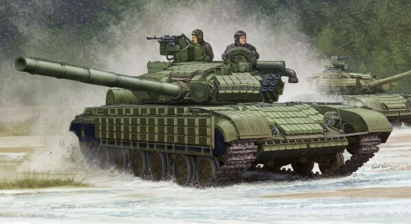 Scale model 1/35 Soviet battle tank T-64BV Trumpeter 05522 детальное изображение Бронетехника 1/35 Бронетехника