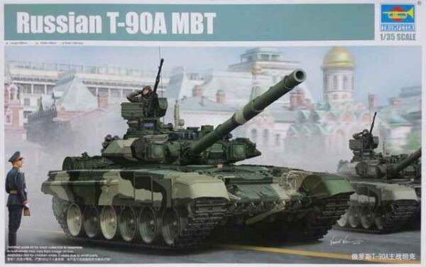 Збірна модель танка T-90A MBT детальное изображение Бронетехника 1/35 Бронетехника