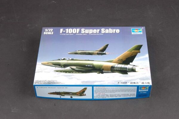 Scale model 1/72 F-100F Jet fighter Super Sabre  Trumpeter 01650 детальное изображение Самолеты 1/72 Самолеты