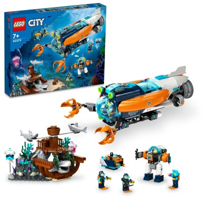 Конструктор LEGO City Глибоководний дослідницький підводний човен 60379 детальное изображение City Lego
