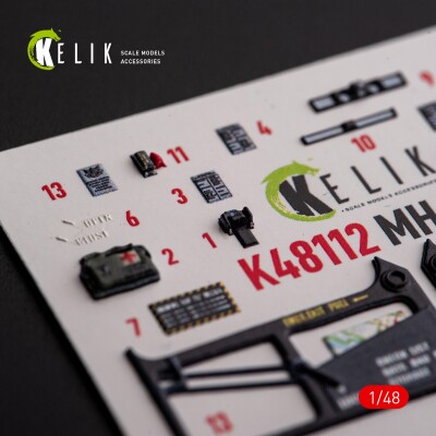 MH-60L Black Hawk 3D декаль інтер'єр для комплекту ICM 1/48 KELIK K48112 детальное изображение 3D Декали Афтермаркет