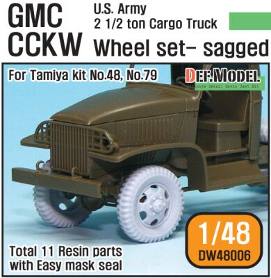 US Army GMC CCKW Wheel set (for Tamiya 1/48) детальное изображение Смоляные колёса Афтермаркет