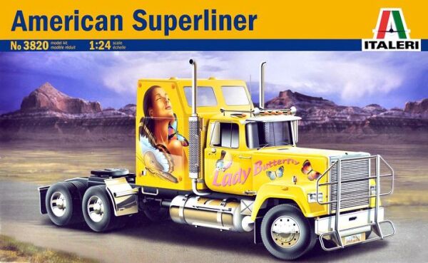 Сборная модель 1/24 грузовой автомобиль / тягач American Superliner Italeri 3820 детальное изображение Грузовики / прицепы Гражданская техника