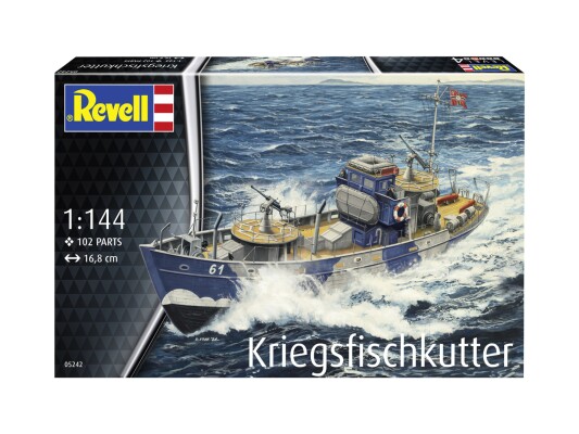 Збірна модель 1/144 Катер KFK (Kriegsfischkutter) Revell 05242 детальное изображение Флот 1/144 Флот