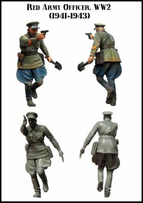 Soviet commander in fight ( 1941-1943 )  WW2 детальное изображение Фигуры 1/35 Фигуры