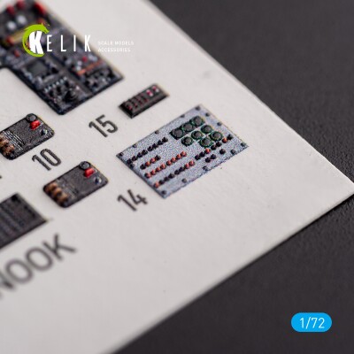 HC.1 'Chinook' декаль інтер'єр для комплекту Airfix 1/72 KELIK K72144 детальное изображение 3D Декали Афтермаркет