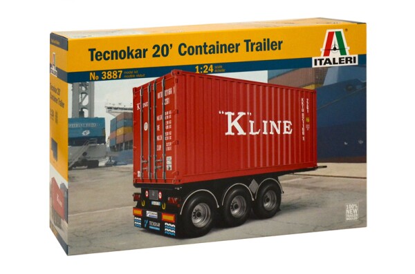 Scale model 1/24 Container trailer Tecnokar 20 Italeri 3887 детальное изображение Грузовики / прицепы Гражданская техника