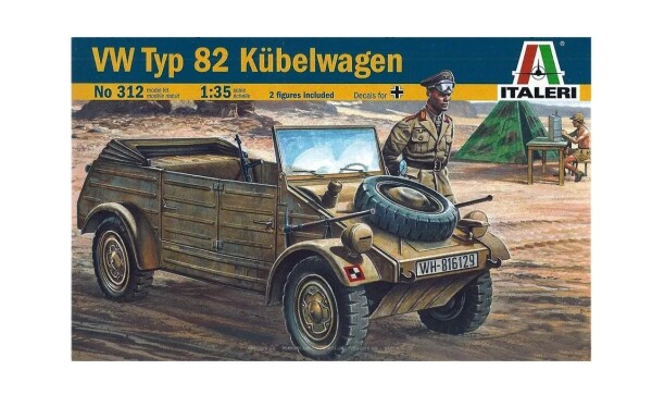 Збірна модель 1/35 автомобіль KUBELWAGEN Italeri 0312 детальное изображение Автомобили 1/35 Автомобили