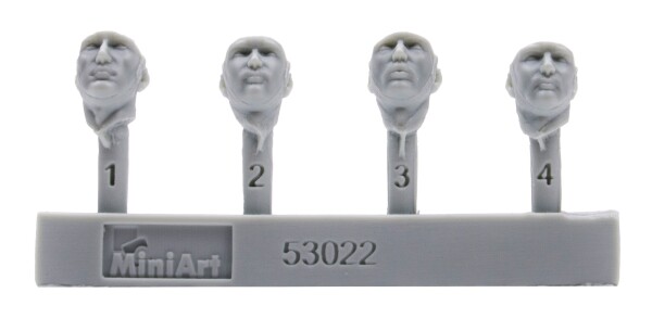 Збірна модель 1/35 Фігури Набір німецьких танкістів набір №1 (смоляні голови) MiniArt 53022 детальное изображение Фигуры 1/35 Фигуры