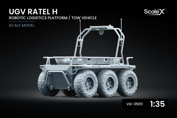 Збірна модель 1/35 Наземний дрон "Ratel H" (логістичний) ScaleX VG-35011 детальное изображение Наземные дроны Военная техника