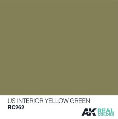 US Interior Yellow Green / Желто-зеленый интерьер США детальное изображение Real Colors Краски