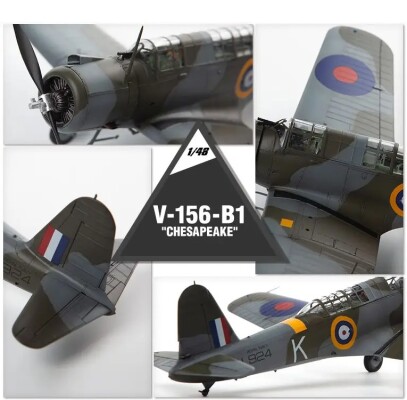 Scale model 1/48 aircraft V-156-B1 &quot;CHESAPEAKE&quot; Academy 12330 детальное изображение Самолеты 1/48 Самолеты