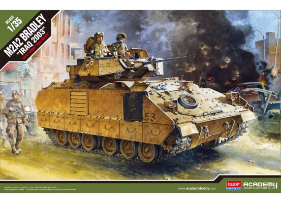 Scale model 1/35 IFV M2A2 Bradley &quot;Iraq 2003&quot; Academy 13205 детальное изображение Бронетехника 1/35 Бронетехника