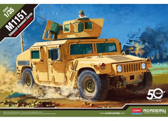 Scale model 1/35 Armored car HMMWV M1151 Hummer Academy 13415 детальное изображение Автомобили 1/35 Автомобили