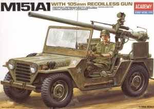 M-151A1 W/105MM RECOILESS GUN детальное изображение Автомобили 1/35 Автомобили