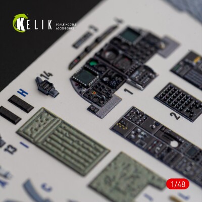 A-10C &quot;Thunderbolt II&quot; 3D decal interior for Italeri 1/48 KELIK K48018 детальное изображение 3D Декали Афтермаркет