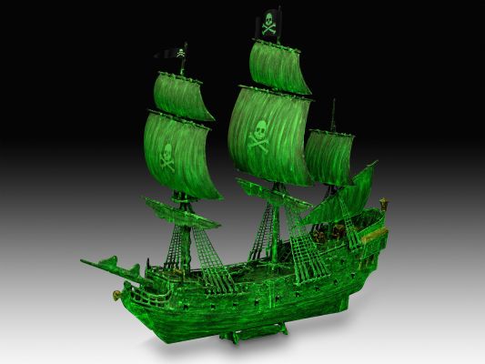 Scale model 1/150 ship Ghost Ship (easy click) Revell 05435 детальное изображение Парусники Флот