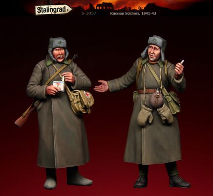 Советские солдаты (зима) детальное изображение Фигуры 1/35 Фигуры