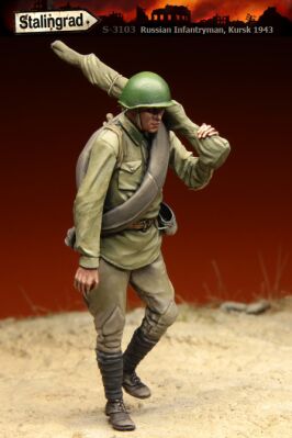 Советский пехотинец детальное изображение Фигуры 1/35 Фигуры