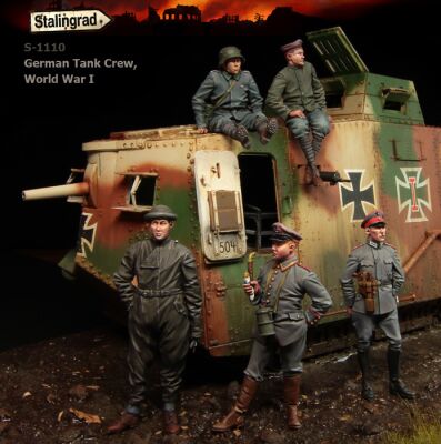 Немецкие танкисты, Первая мировая, 5 фигурок  детальное изображение Фигуры 1/35 Фигуры