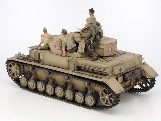 Збірна модель 1/35 Набір німецький танк Panzerkampfwagen IV Ausf.F та мотоцикл &quot;Північна Африка&quot; Tamiya 25208 детальное изображение Бронетехника 1/35 Бронетехника