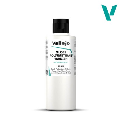 Глянцевий поліуретановий лак 200 ml Vallejo VAL27650 детальное изображение Лаки Модельная химия