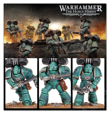Ігровий набір Warhammer 40000 - HORUS HERESY: LEGIONES ASTARTES - MKIV ASSAULT SQUAD детальное изображение Ересь Хоруса WARHAMMER 40,000