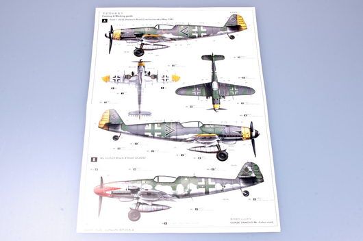 Збірна модель німецького винищувача Bf109 K-4 детальное изображение Самолеты 1/24 Самолеты