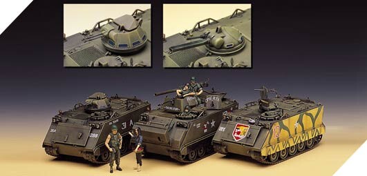 Сборная модель 1/35 БМП М113A1 &quot;Война во Вьетнаме&quot; Academy 13266 детальное изображение Бронетехника 1/35 Бронетехника