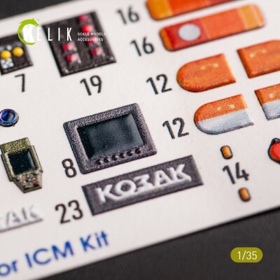 Kozak-2 Ukrainian MRAP 3D interior decal for ICM kit 1/35 KELIK K35020 детальное изображение 3D Декали Афтермаркет