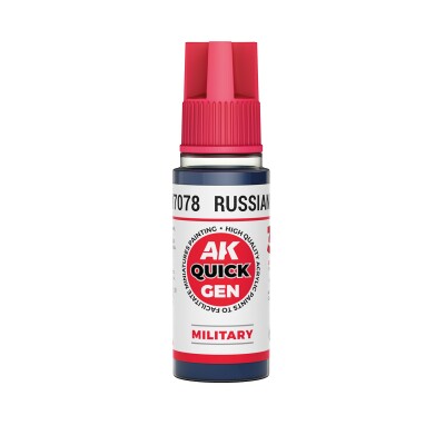Acrylic paint rUSSIAN BLUE (military) QUICK GEN COLOR AK-interactive AK 17078 детальное изображение QUICK GEN COLOR Краски