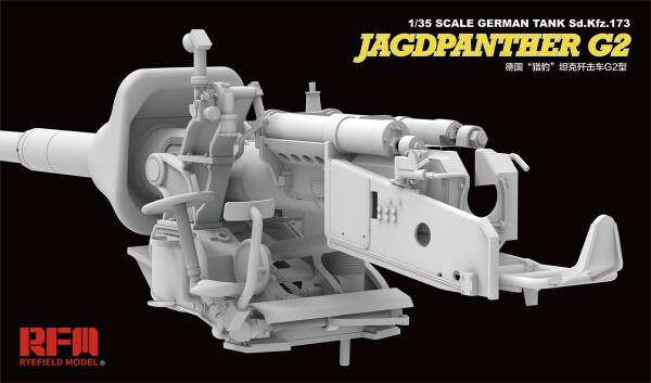 Scale model 1/35 Jagdpanther G2 with full interior and working tracks Rye Field Model RM-5022 детальное изображение Бронетехника 1/35 Бронетехника