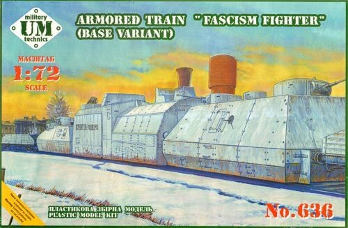 Збірна модель 1/72 Бронепоїзд "Винищувач фашизму" UniModel MT636 детальное изображение Железная дорога 1/72 Железная дорога