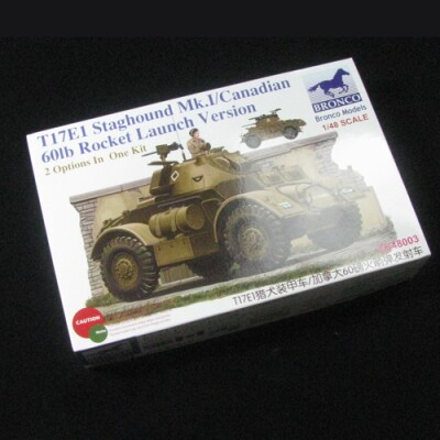 Сборная модель 1/48 Бронеавтомобиль T17E1 Staghound Mk.I / Канадская версия с пусковыми установками детальное изображение Бронетехника 1/48 Бронетехника