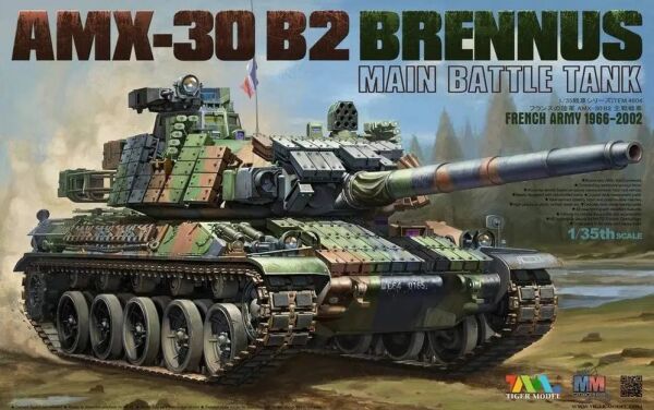Збірна модель 1/35 Французький танк AMX-30 B2 BRENNUS Tiger Model 4604 детальное изображение Бронетехника 1/35 Бронетехника