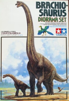 Збірна модель 1/35 Діорама «Брахіозавр» Tamiya 60106 детальное изображение Динозавры Фигуры
