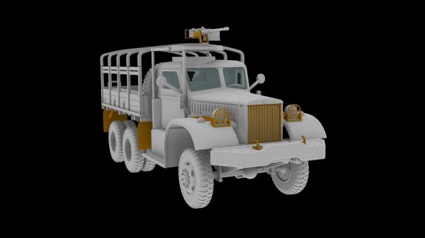 Diamond T 968 Cargo Truck with M2 Machine Gun детальное изображение Автомобили 1/72 Автомобили